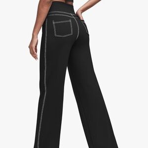 Women's Black Wide-Leg Pants